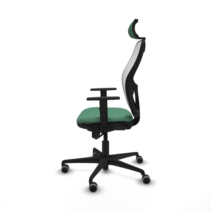 Office Chair with Headrest Piqueras y Crespo 1D036G2 Emerald Green