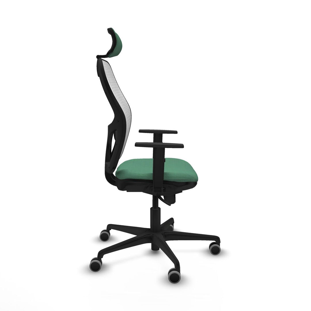 Office Chair with Headrest Piqueras y Crespo 1D036G2 Emerald Green