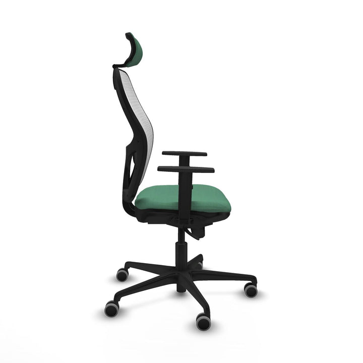 Office Chair with Headrest Piqueras y Crespo 1D036G2 Emerald Green