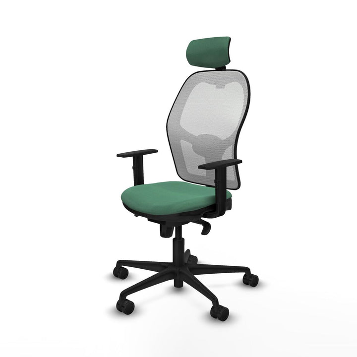Office Chair with Headrest Piqueras y Crespo 1D036N2 Emerald Green
