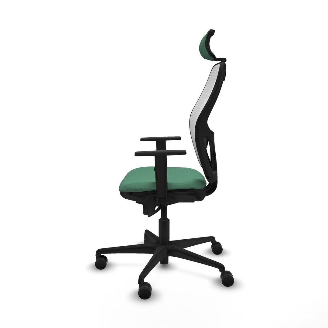 Office Chair with Headrest Piqueras y Crespo 1D036N2 Emerald Green