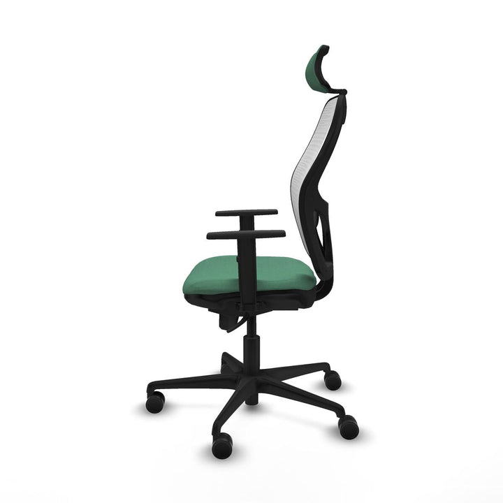Office Chair with Headrest Piqueras y Crespo 1D036N2 Emerald Green