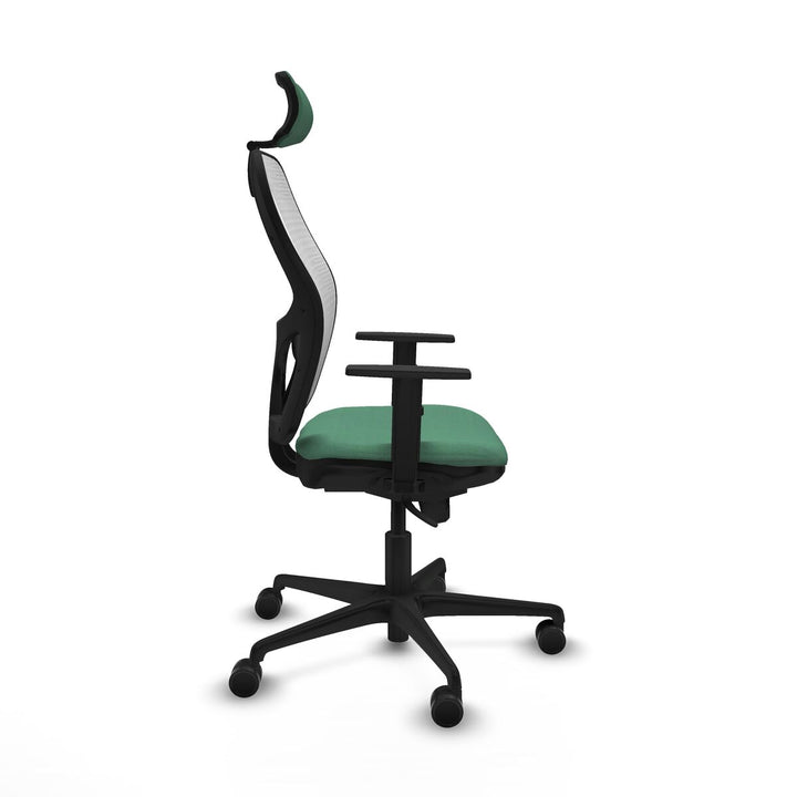 Office Chair with Headrest Piqueras y Crespo 1D036N2 Emerald Green