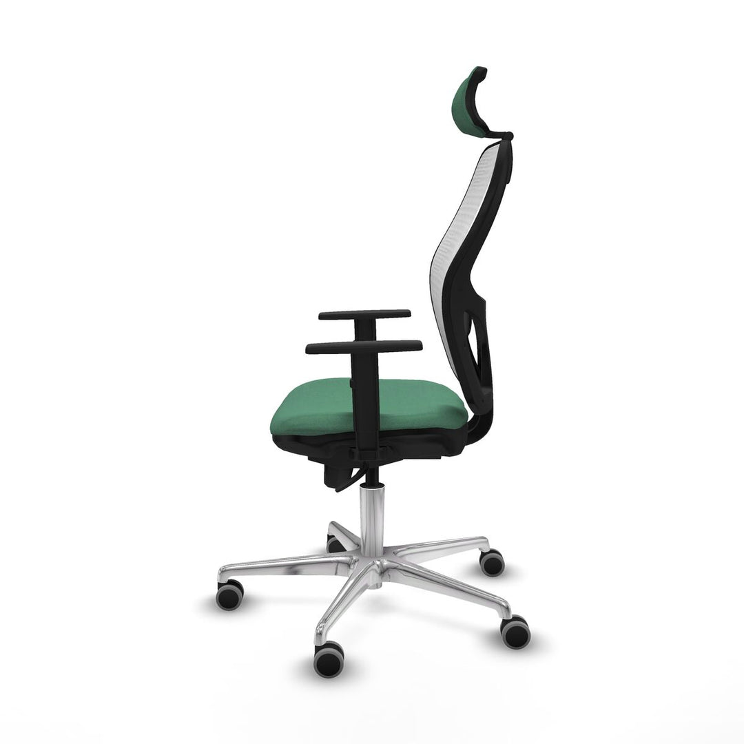 Office Chair with Headrest Piqueras y Crespo 1D086G2 Emerald Green