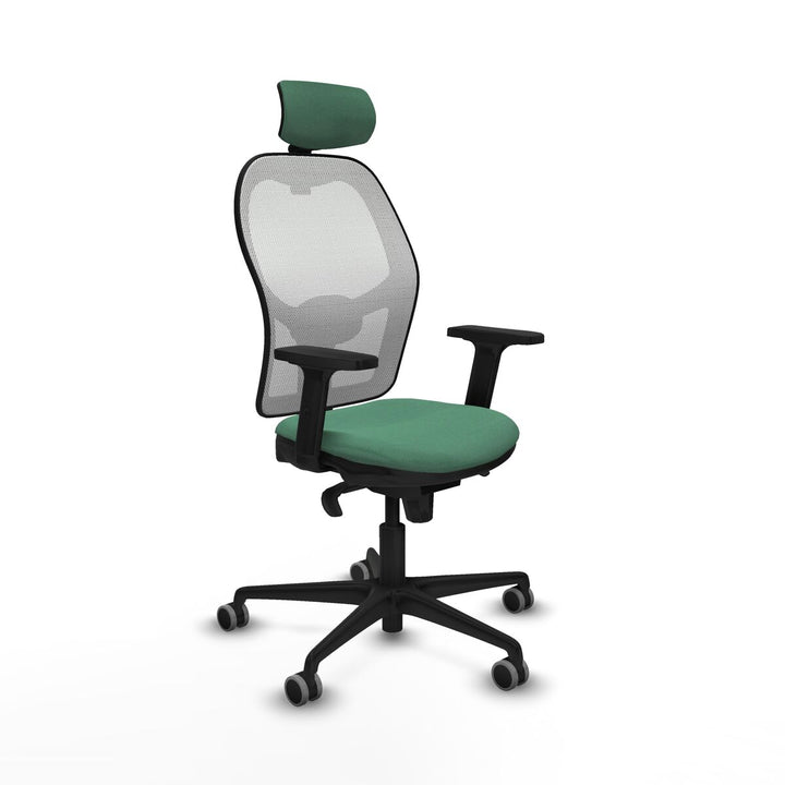 Office Chair with Headrest Piqueras y Crespo 2D036G2 Emerald Green