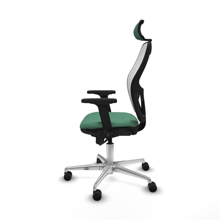 Office Chair with Headrest Piqueras y Crespo 2D086N2 Emerald Green