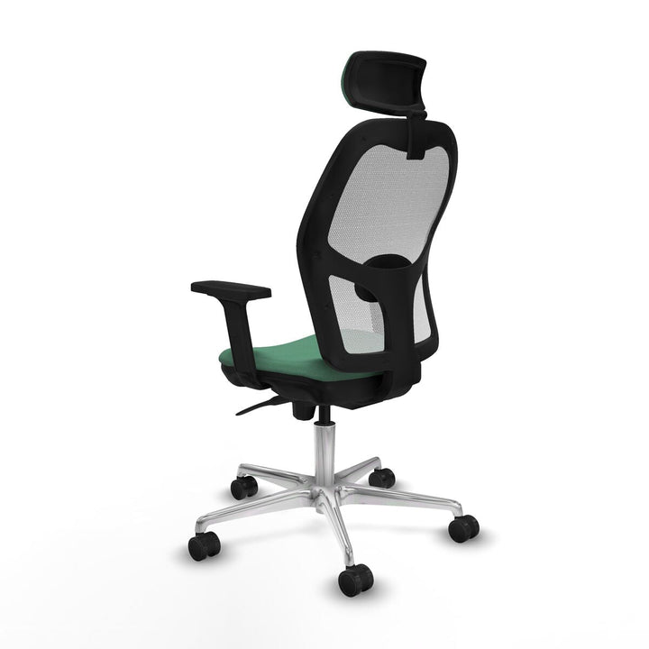 Office Chair with Headrest Piqueras y Crespo 2D086N2 Emerald Green