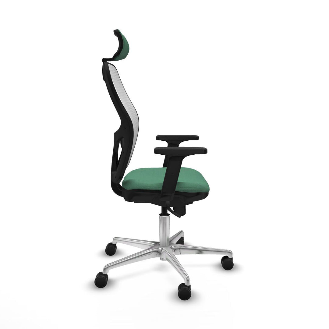 Office Chair with Headrest Piqueras y Crespo 2D086N2 Emerald Green