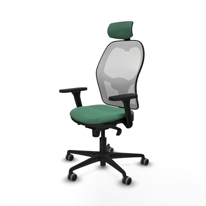 Office Chair with Headrest Piqueras y Crespo 3D036G2 Emerald Green