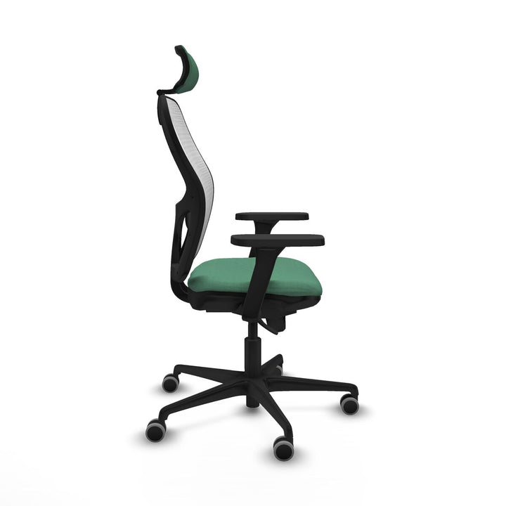 Office Chair with Headrest Piqueras y Crespo 3D036G2 Emerald Green