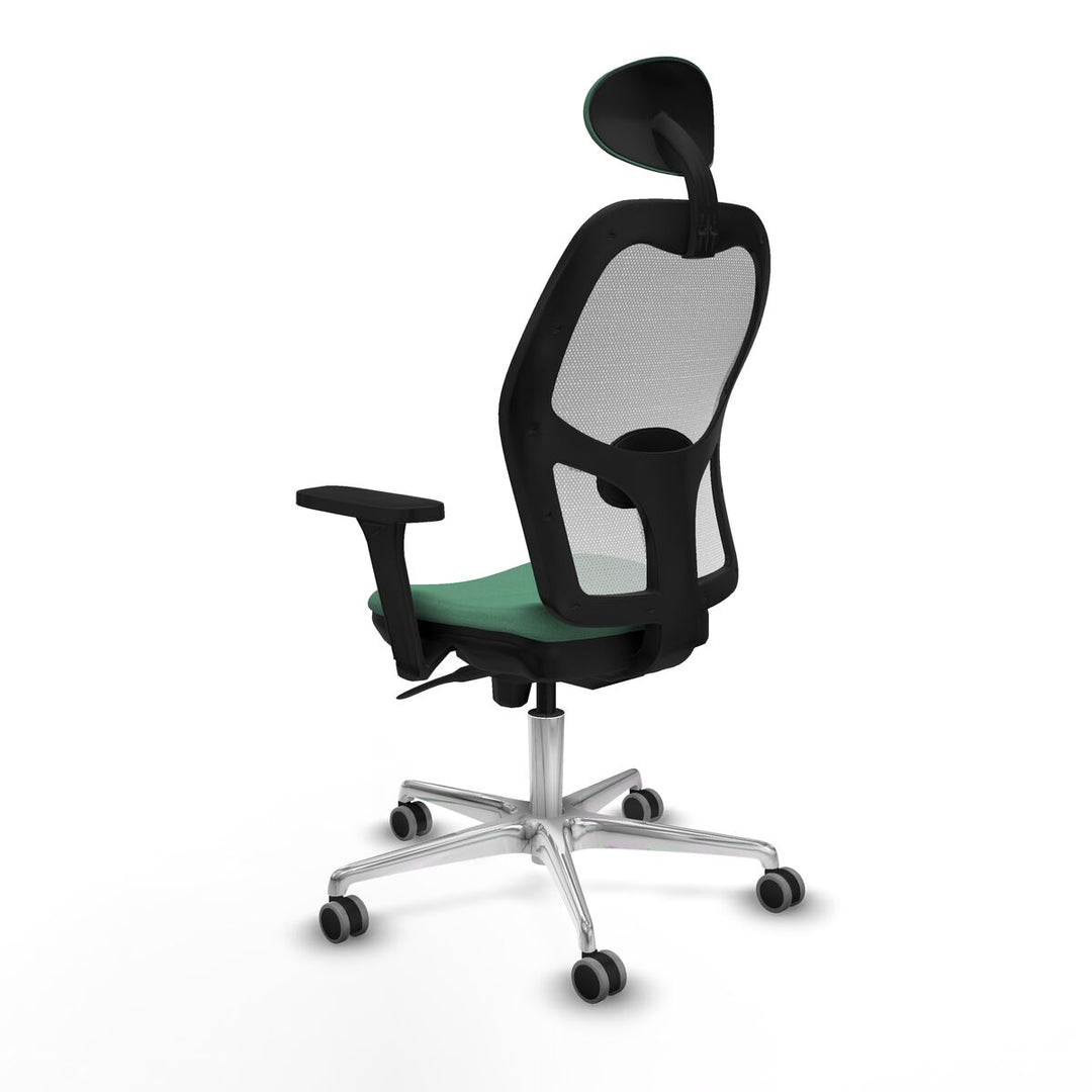 Office Chair with Headrest Piqueras y Crespo 3D086G1 Emerald Green