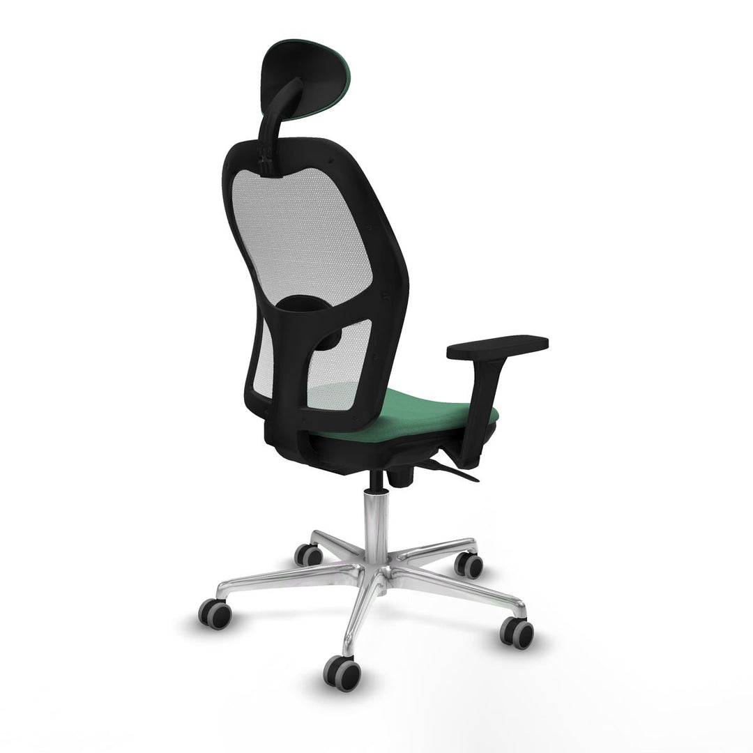 Office Chair with Headrest Piqueras y Crespo 3D086G1 Emerald Green