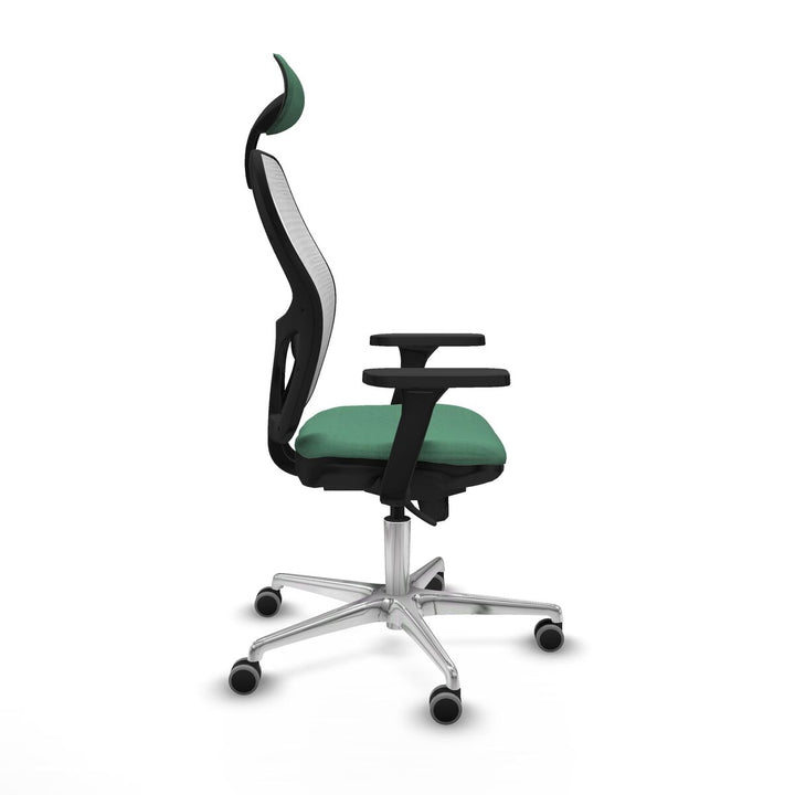 Office Chair with Headrest Piqueras y Crespo 3D086G1 Emerald Green