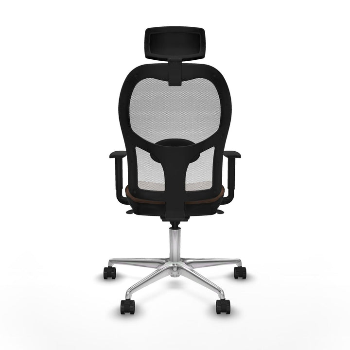 Office Chair with Headrest Piqueras y Crespo 1D086N2 White Dark brown