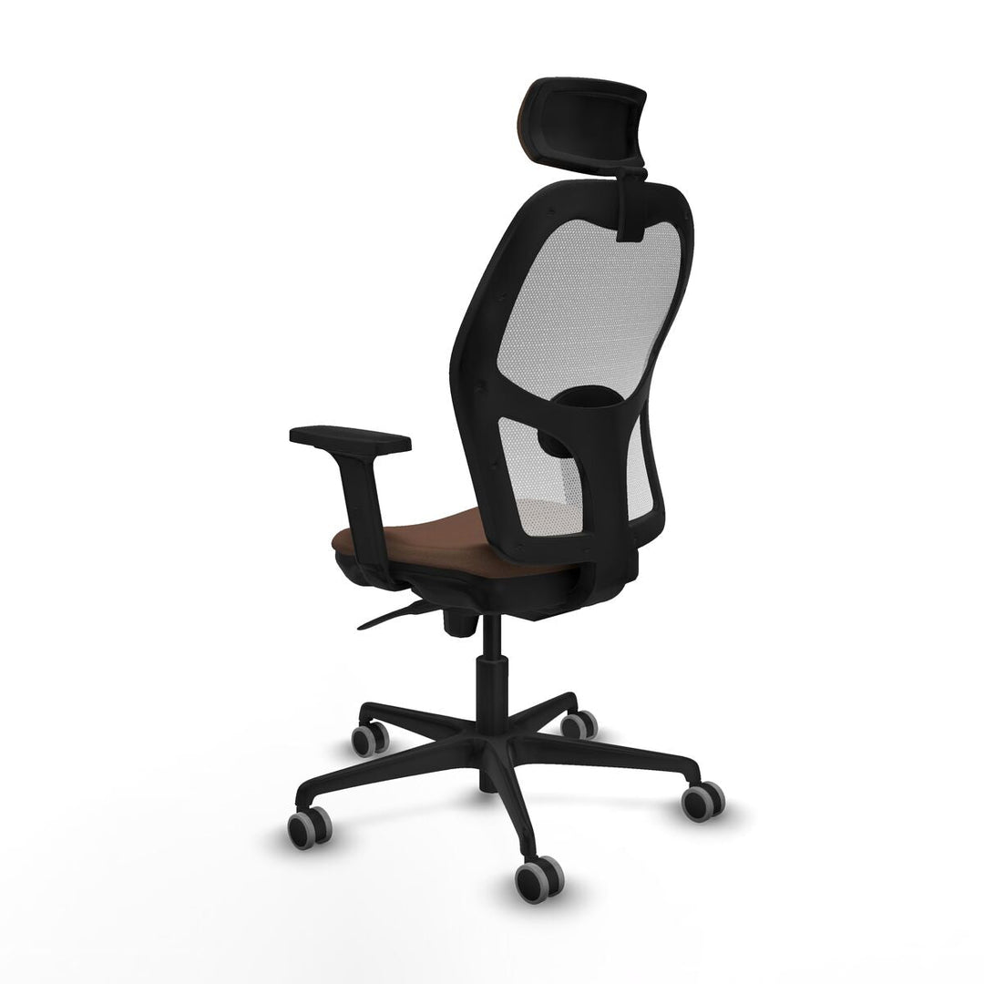 Office Chair with Headrest Piqueras y Crespo 2D036G2 White Dark brown