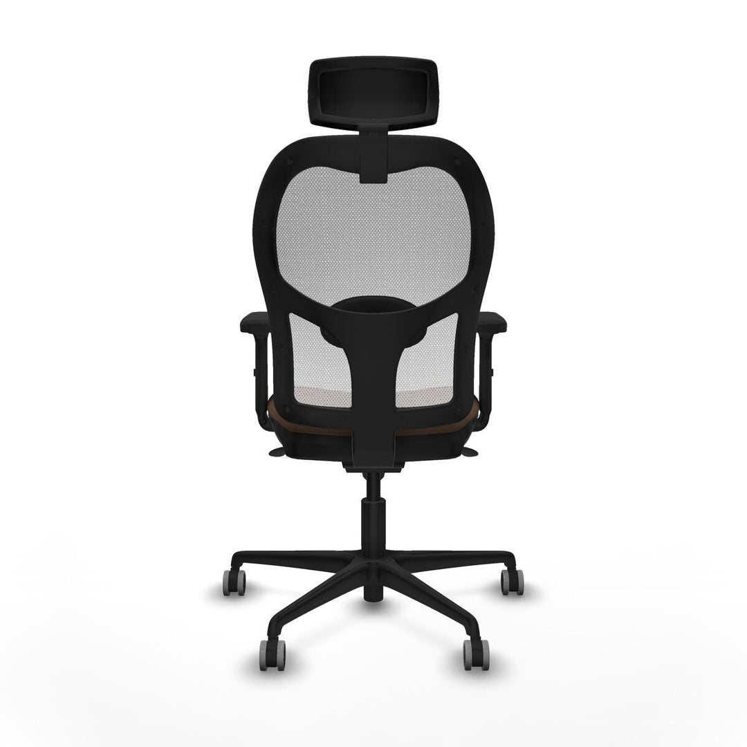 Office Chair with Headrest Piqueras y Crespo 2D036G2 White Dark brown