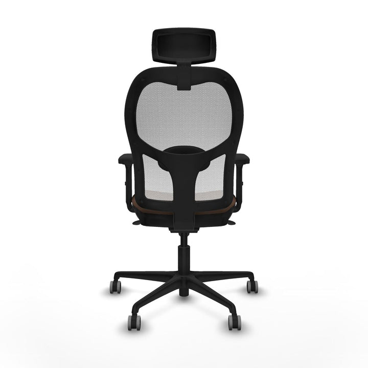 Office Chair with Headrest Piqueras y Crespo 2D036G2 White Dark brown