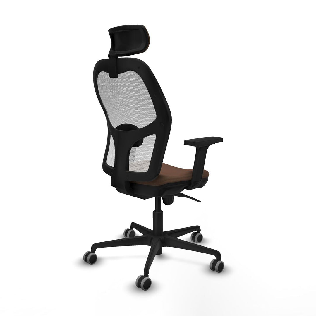 Office Chair with Headrest Piqueras y Crespo 2D036G2 White Dark brown