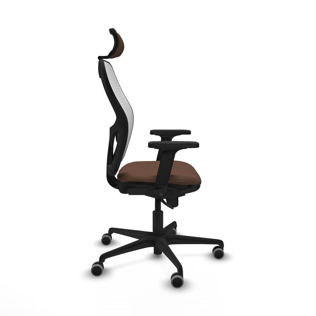 Office Chair with Headrest Piqueras y Crespo 2D036G2 White Dark brown