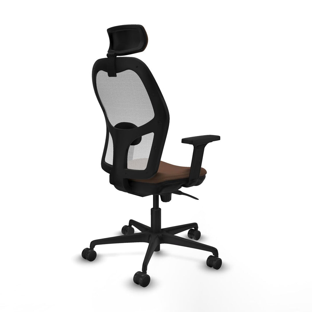 Office Chair with Headrest Piqueras y Crespo 2D036N2 White Dark brown