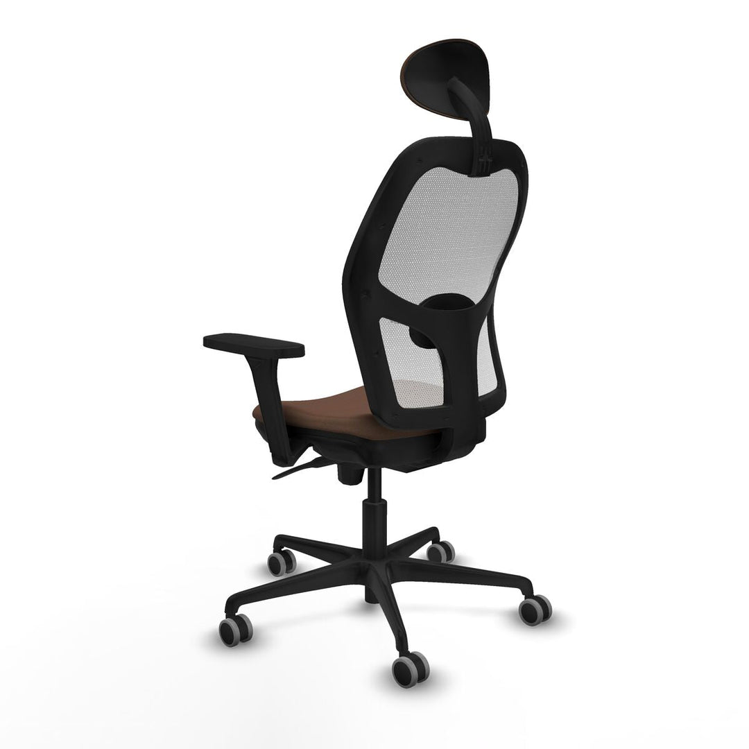 Office Chair with Headrest Piqueras y Crespo 3D036G1 White Dark brown