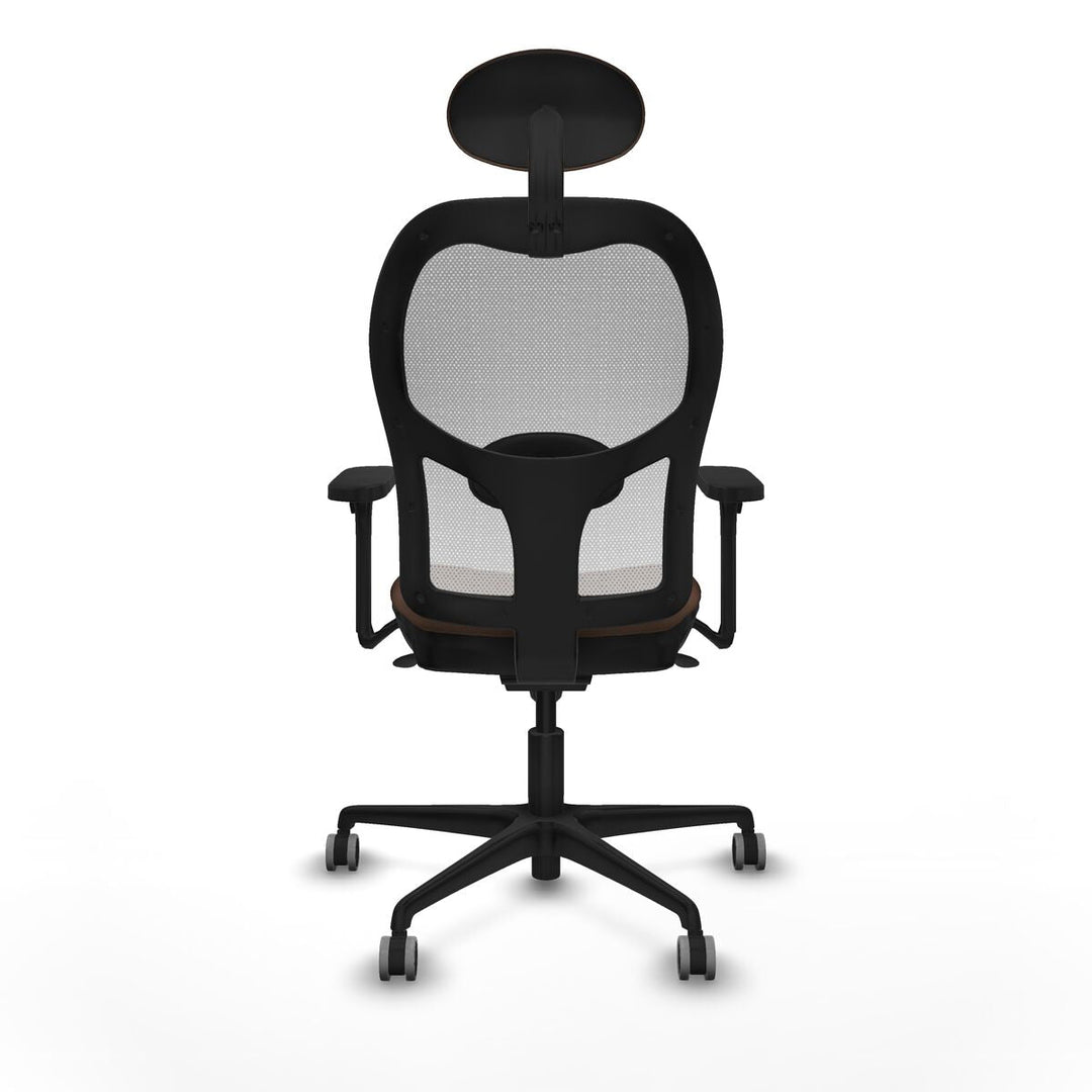 Office Chair with Headrest Piqueras y Crespo 3D036G1 White Dark brown