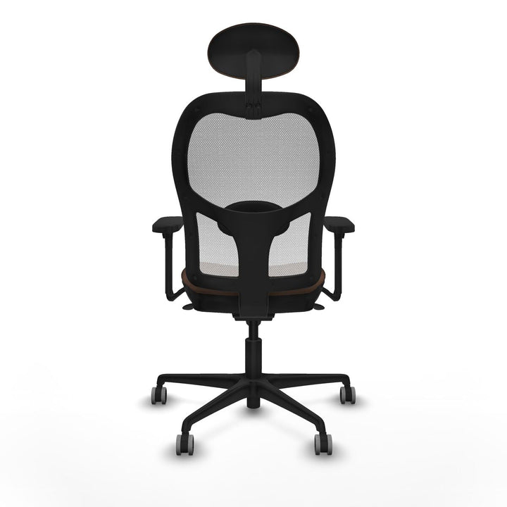 Office Chair with Headrest Piqueras y Crespo 3D036G1 White Dark brown