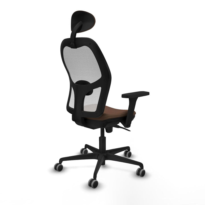 Office Chair with Headrest Piqueras y Crespo 3D036G1 White Dark brown
