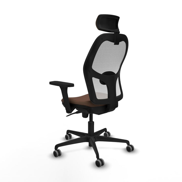 Office Chair with Headrest Piqueras y Crespo 3D036G2 White Dark brown