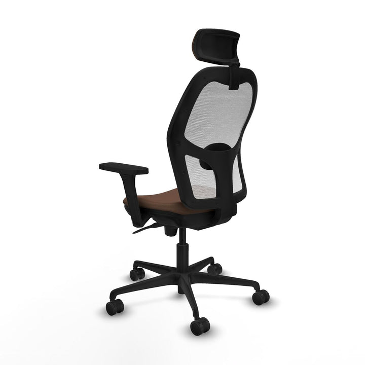 Office Chair with Headrest Piqueras y Crespo 3D036N2 White Dark brown