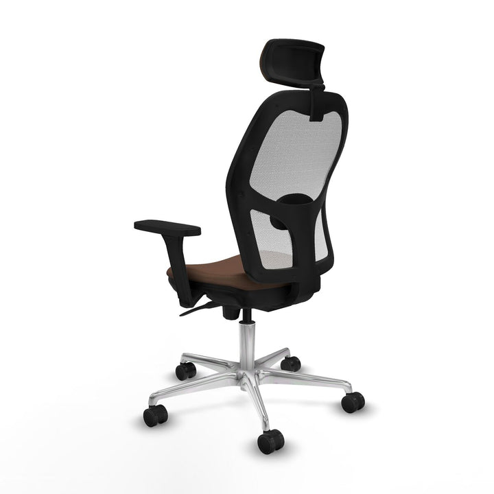 Office Chair with Headrest Piqueras y Crespo 3D086N2 White Dark brown