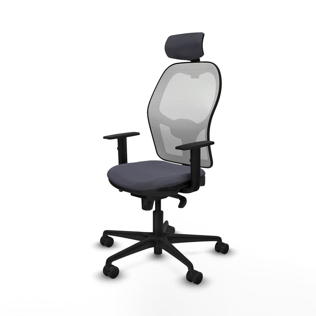Office Chair with Headrest Piqueras y Crespo 1D036N2 Dark grey