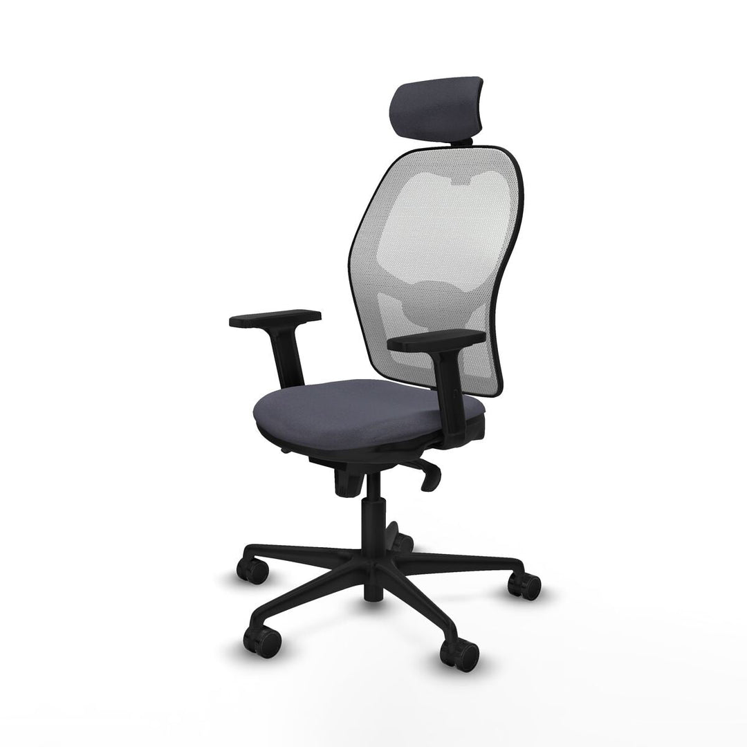 Office Chair with Headrest Piqueras y Crespo 2D036N2 Dark grey