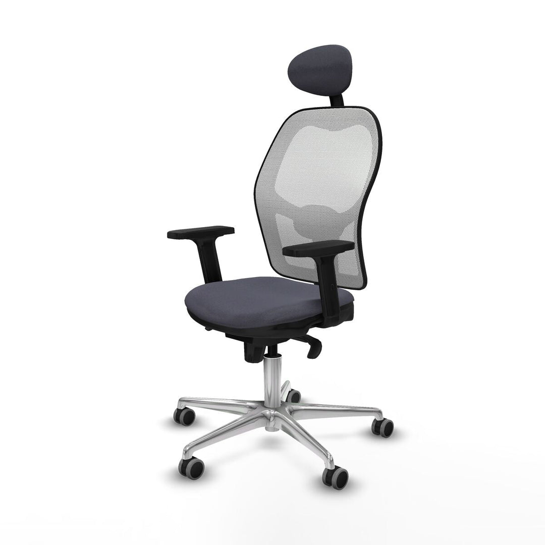 Office Chair with Headrest Piqueras y Crespo 2D086G1 Dark grey