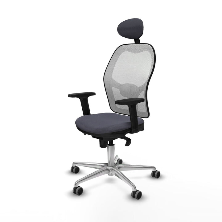 Office Chair with Headrest Piqueras y Crespo 2D086G1 Dark grey
