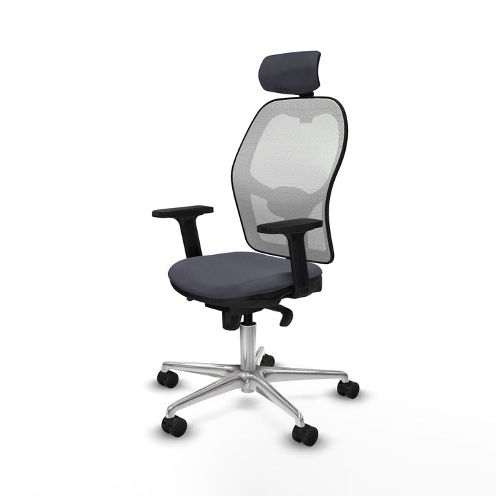 Office Chair with Headrest Piqueras y Crespo 2D086N2 Dark grey