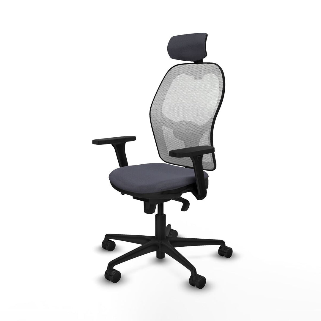 Office Chair with Headrest Piqueras y Crespo 3D036N2 Dark grey