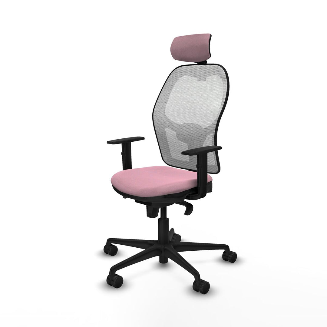 Office Chair with Headrest Piqueras y Crespo 1D036N2 Pink