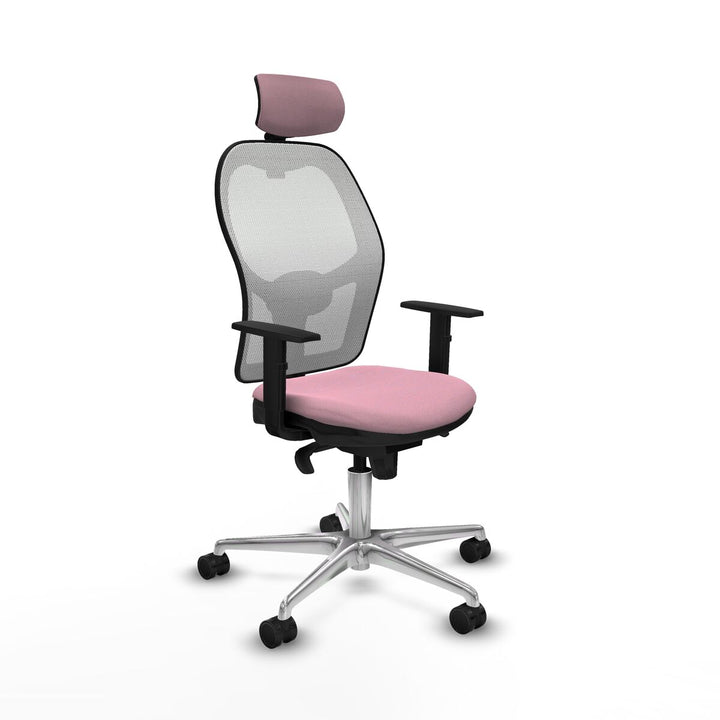 Office Chair with Headrest Piqueras y Crespo 1D086N2 Pink