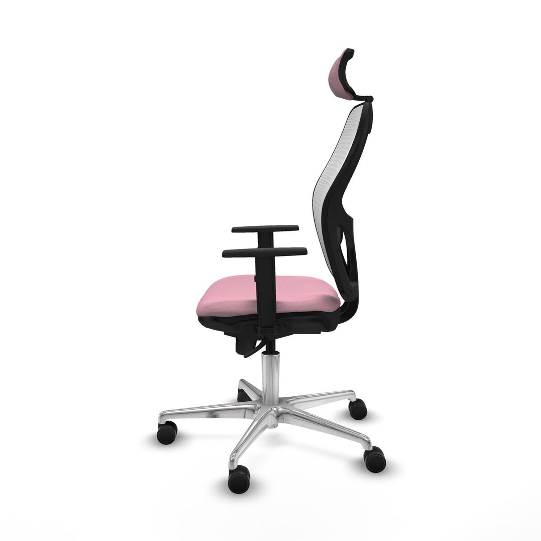Office Chair with Headrest Piqueras y Crespo 1D086N2 Pink