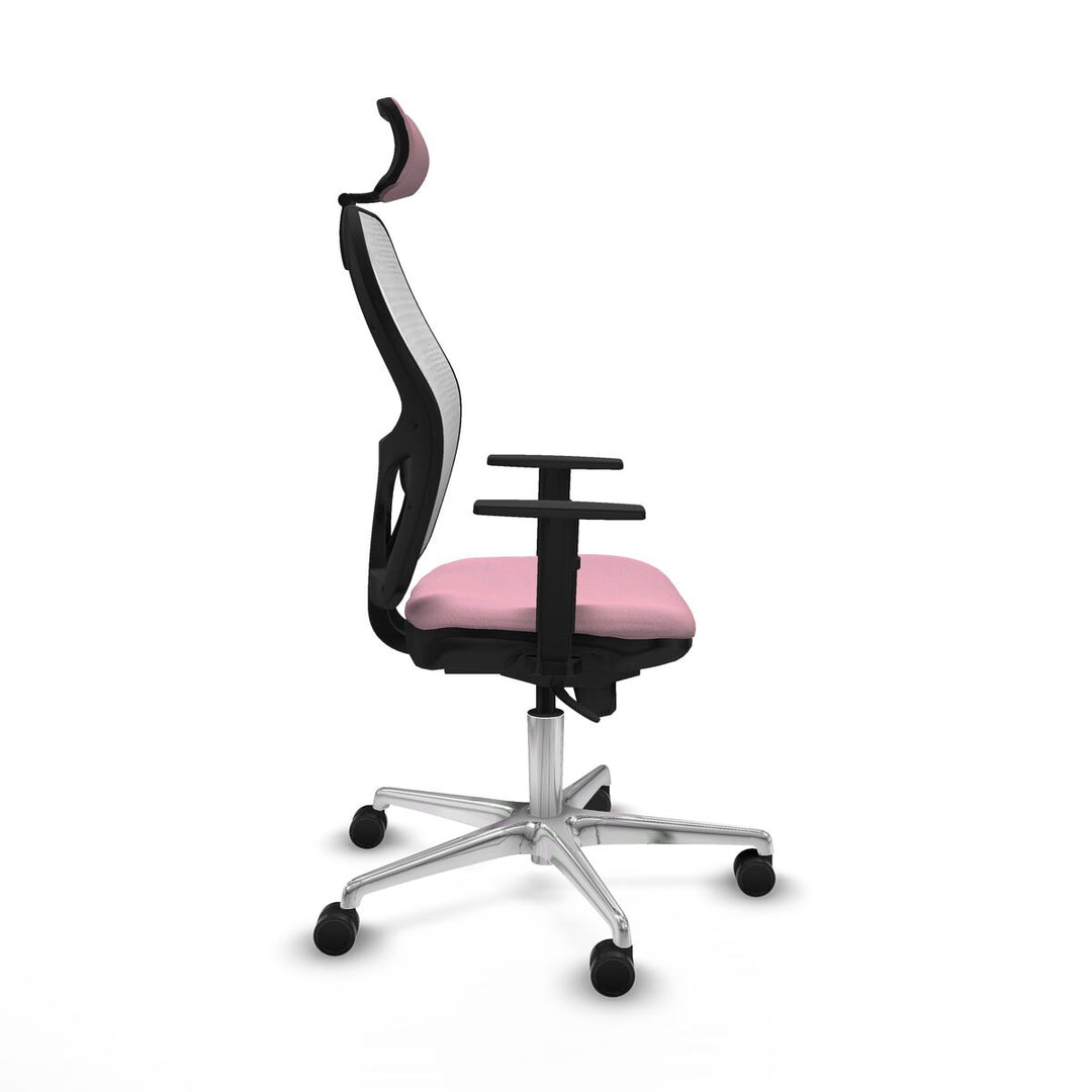 Office Chair with Headrest Piqueras y Crespo 1D086N2 Pink