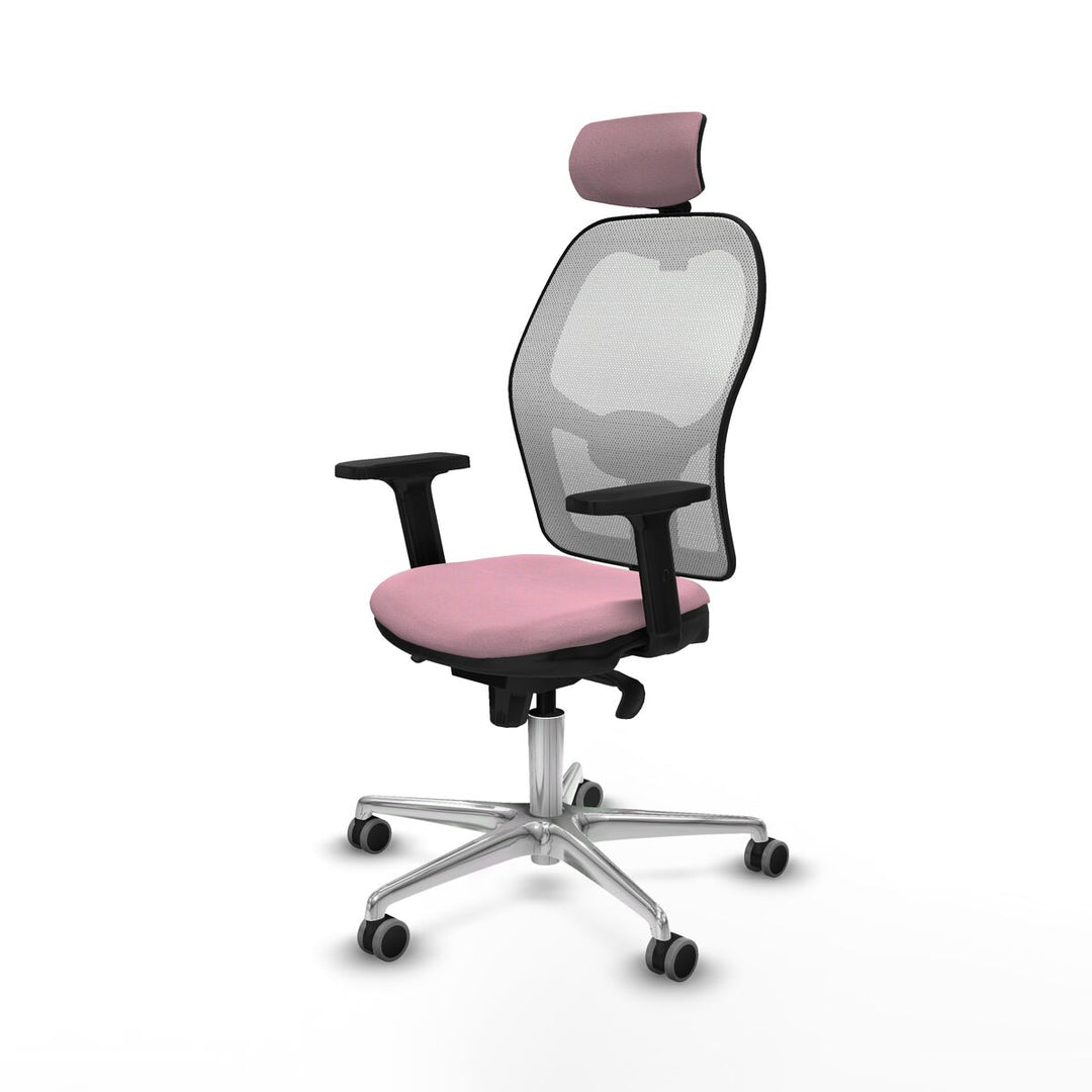 Office Chair with Headrest Piqueras y Crespo 2D086G2 Pink