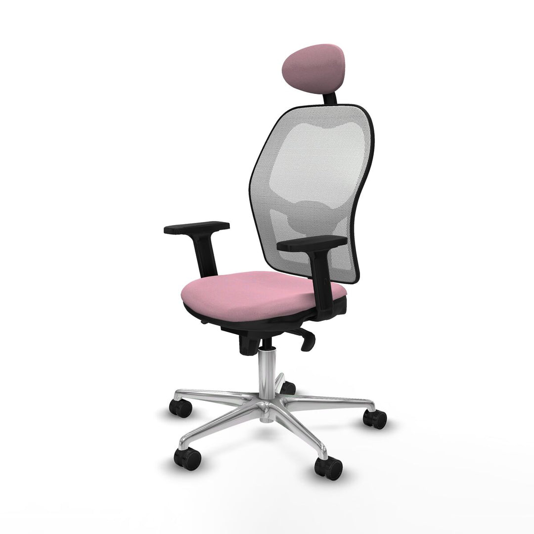 Office Chair with Headrest Piqueras y Crespo 2D086N1 Pink