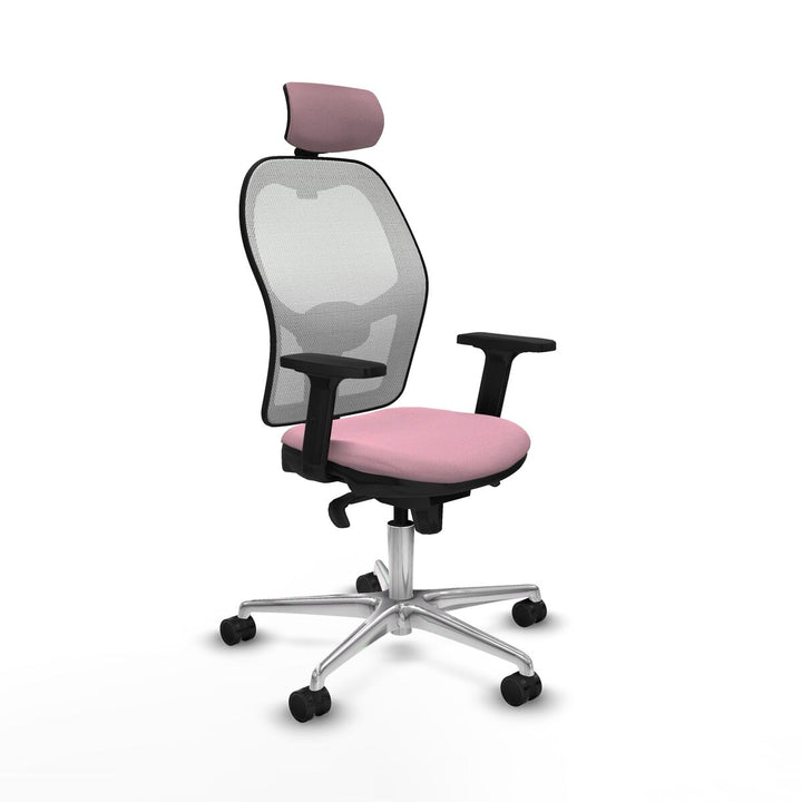 Office Chair with Headrest Piqueras y Crespo 2D086N2 Pink