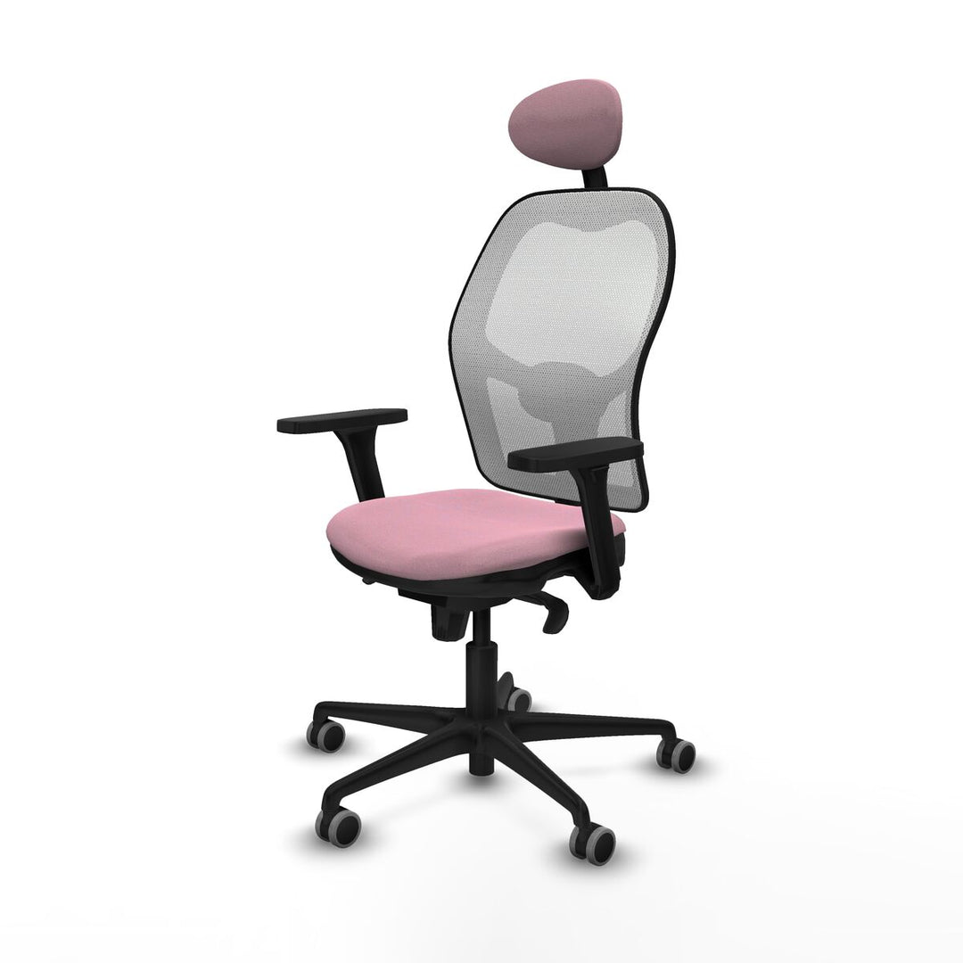 Office Chair with Headrest Piqueras y Crespo 3D036G1 Pink