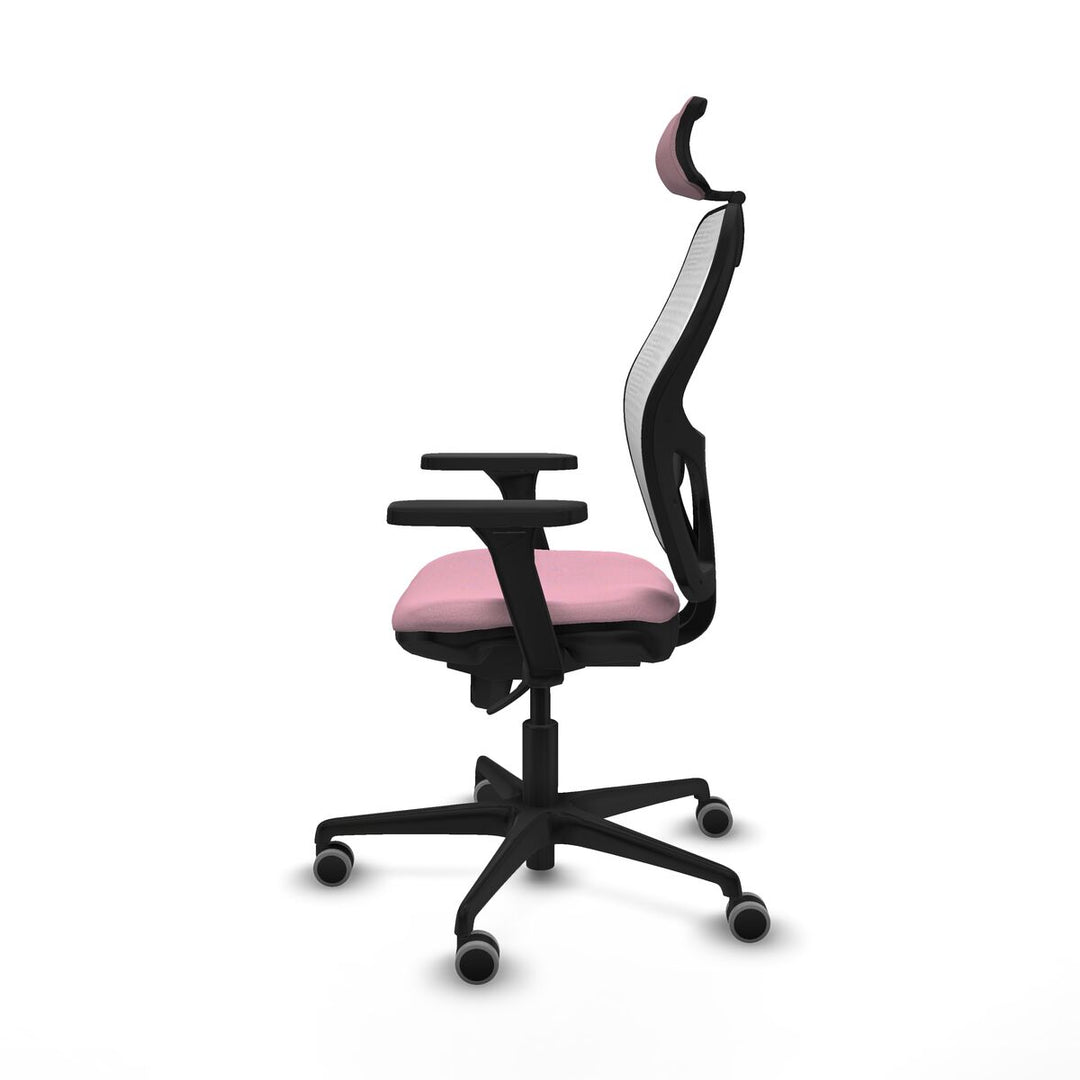 Office Chair with Headrest Piqueras y Crespo 3D036G2 Pink