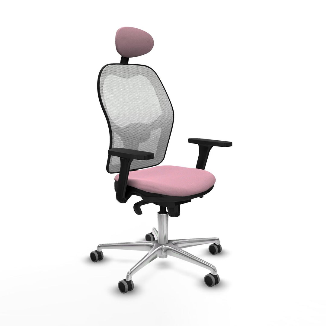 Office Chair with Headrest Piqueras y Crespo 3D086G1 Pink