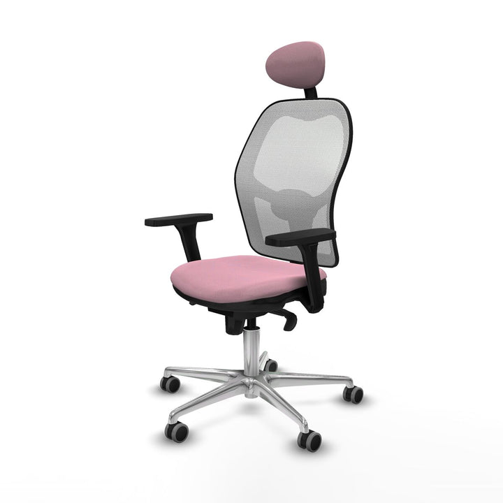 Office Chair with Headrest Piqueras y Crespo 3D086G1 Pink