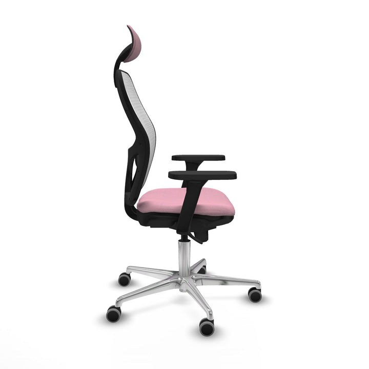 Office Chair with Headrest Piqueras y Crespo 3D086G1 Pink