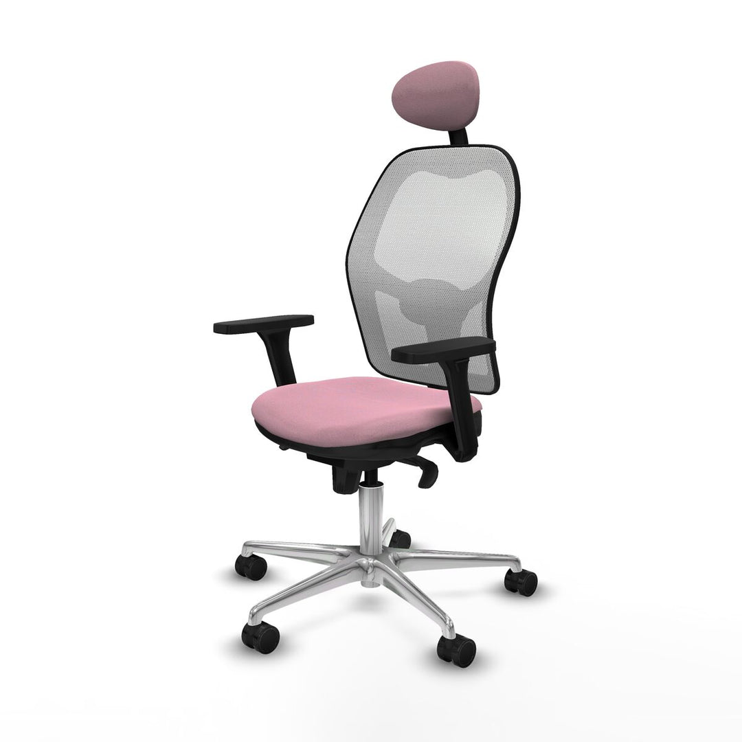 Office Chair with Headrest Piqueras y Crespo 3D086N1 Pink